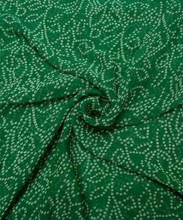 Bandhani printed Georgette fabric